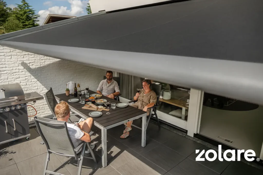 elektrische zonnescherm BBQ