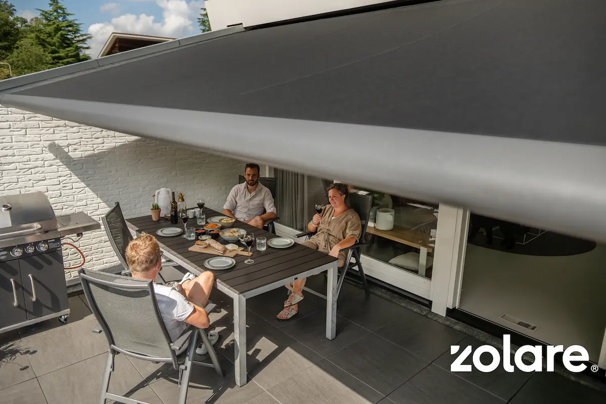elektrische zonnescherm BBQ